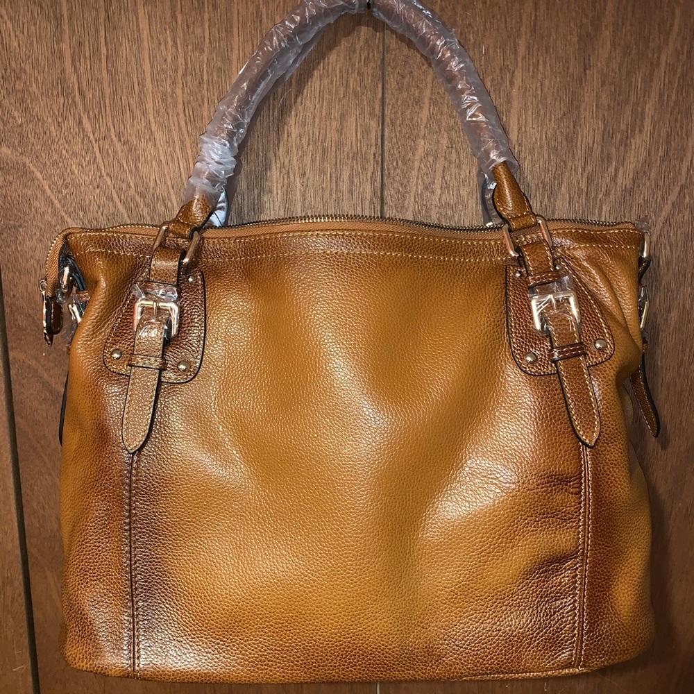 NWT Brown leather handbag